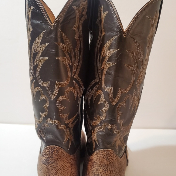 Dan Post Leather Western Cowboy Boots - Picture 9 of 16